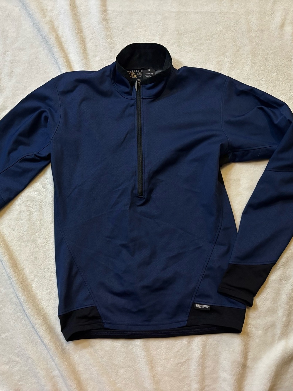 Mountain Hardwear Navy Blue Half-Zip Utility Jacket